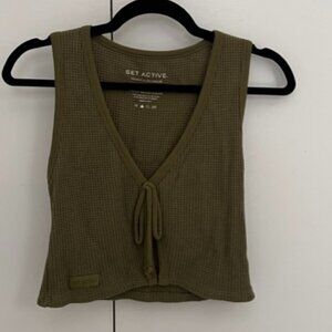 SET Active Lounge Tie Tank in Clover